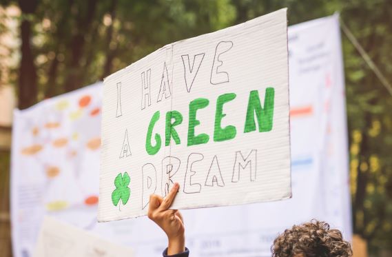 Schild: I have a green dream